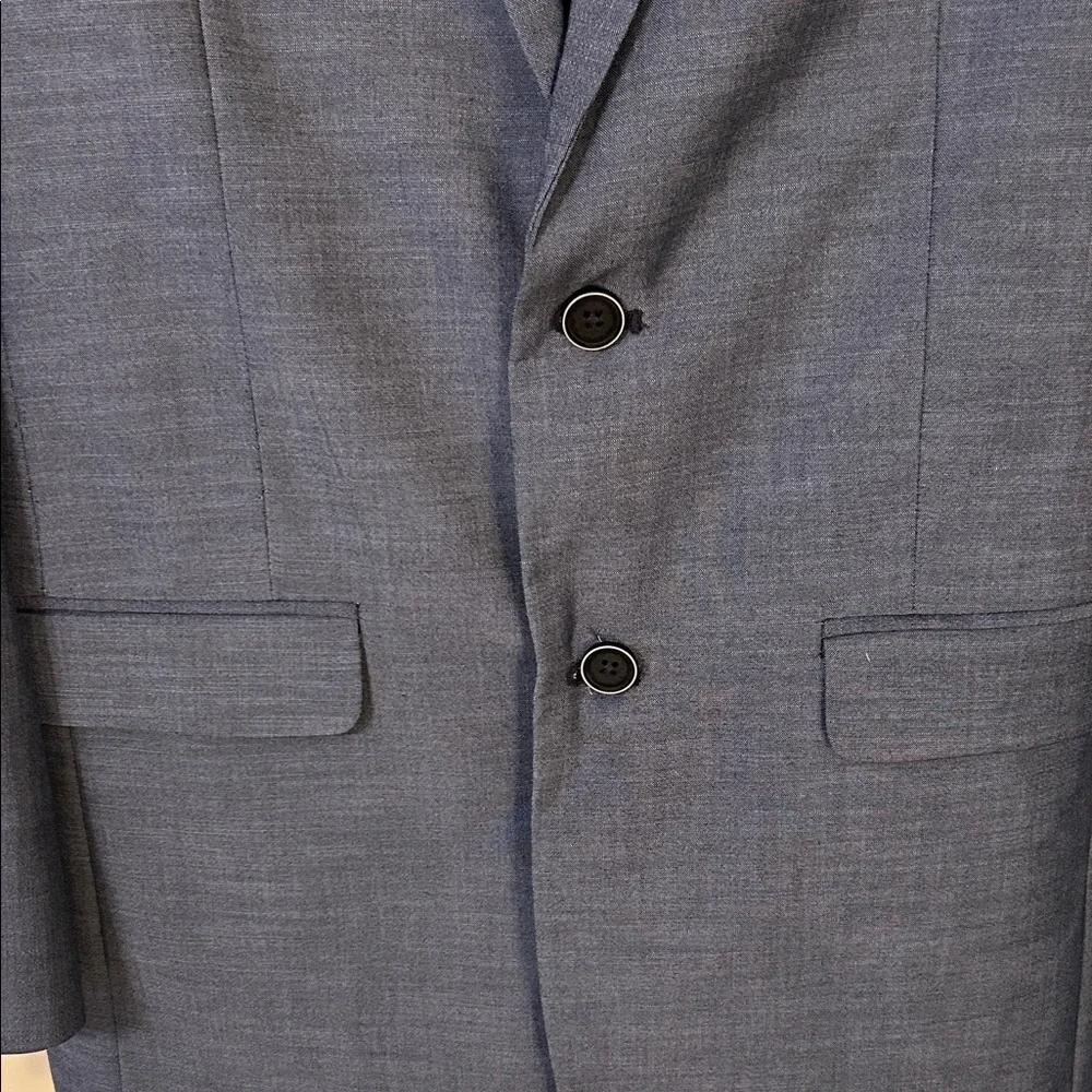 NWT Calvin Klein Boys Mixed Size, Slim Fit Medium Blue Single Breasted Suit - Picture 4 of 11